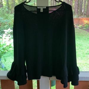 Autumn Cashmere Black Long Sleeve Sweater